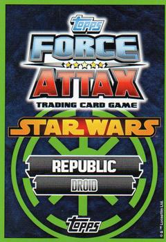 2014 Topps Star Wars Force Attax Series 5 #171 R2-D2 Back