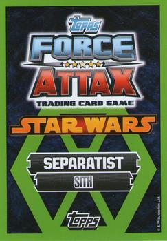2014 Topps Star Wars Force Attax Series 5 #173 Count Dooku Back