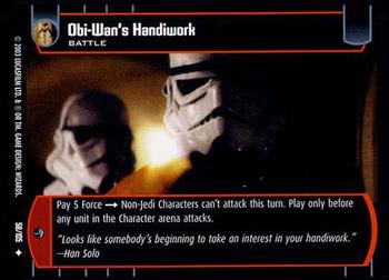 2003 Wizards of the Coast Star Wars Battle of Yavin #58 Obi-Wan's Handiwork Front