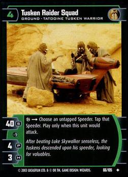 2003 Wizards of the Coast Star Wars Battle of Yavin #66 Tusken Raider Squad Front