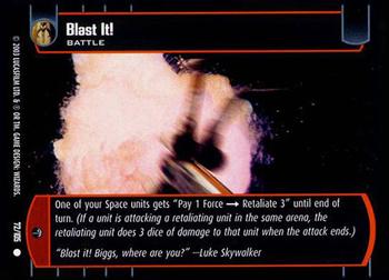 2003 Wizards of the Coast Star Wars Battle of Yavin #72 Blast It! Front