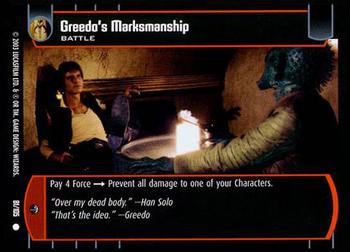 2003 Wizards of the Coast Star Wars Battle of Yavin #81 Greedo's Marksmanship Front