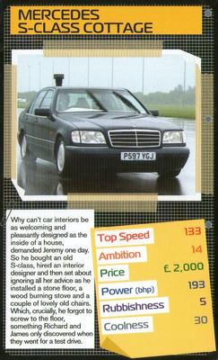 2010 Top Trumps Specials Top Gear The Challenges #NNO Mercedes S-Class Cottage Front