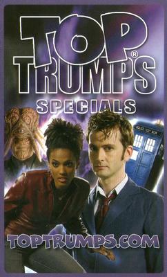 2007 Top Trumps Specials Doctor Who #NNO Empress Of The Racnoss Back