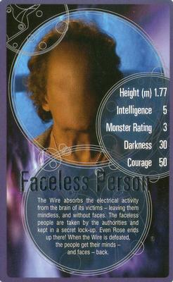 2007 Top Trumps Specials Doctor Who #NNO Faceless Person Front