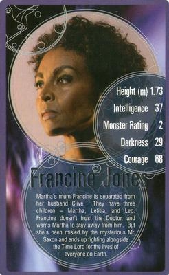2007 Top Trumps Specials Doctor Who #NNO Francine Jones Front