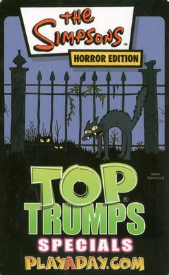 2003 Top Trumps Specials The Simpsons Horror Edition #NNO Fly Boy Bart Back