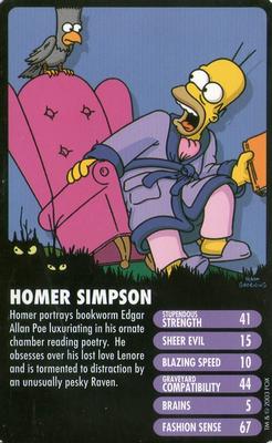 2003 Top Trumps Specials The Simpsons Horror Edition #NNO Homer Simpson Front