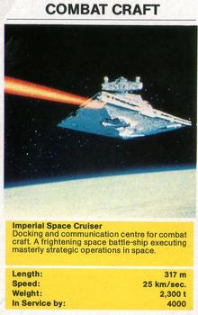 1982 Top Trumps Spacecraft #NNO Imperial Space Cruiser Front
