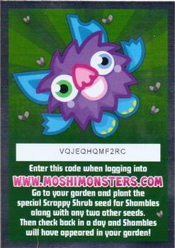 2012 Topps Moshi Monsters Mash Up Code Breakers #NNO Mirror Foil Shambles Front