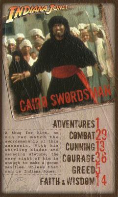 2008 Top Trumps Specials Indiana Jones #NNO Cairo Swordsman Front