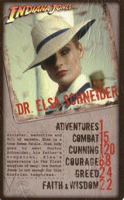 2008 Top Trumps Specials Indiana Jones #NNO Dr Elsa Schneider Front