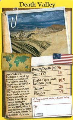 2013 Top Trumps The Wonders of the World #NNO Death Valley Front