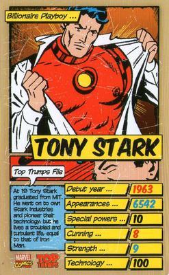2014 Top Trumps Marvel Who Is The Mightiest? #NNO Tony Stark Front