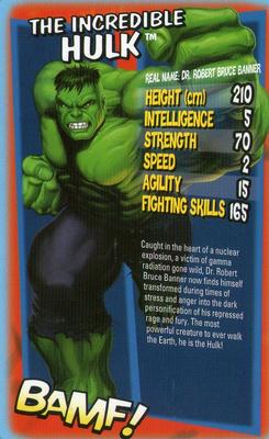 2012 Top Trumps Ultimate Marvel Heroes #NNO The Incredible Hulk Front