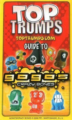 2009 Top Trumps Specials Guide to Go Go's Crazy Bones #NNO Angiru Back