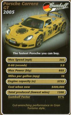 2005 Top Trumps Supercars 2 #NNO Porsche Carrera GT Front