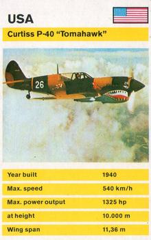 1982 Top Trumps Fighters #NNO Curtiss P-40 