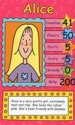 2006 Top Trumps Specials The Best of Jacqueline Wilson #NNO Alice Front
