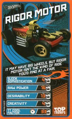 2014 Top Trumps 30 Fast And Fearless Hot Wheels #NNO Rigor Motor Front