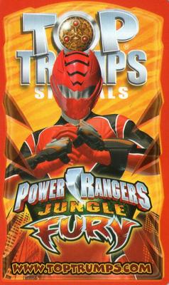 2009 Top Trumps Specials Power Rangers Jungle Fury #NNO Black Bat Zord Back