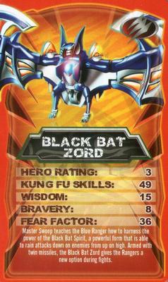 2009 Top Trumps Specials Power Rangers Jungle Fury #NNO Black Bat Zord Front