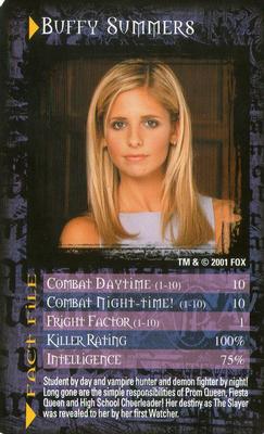 2001 Top Trumps Buffy The Vampire Slayer #NNO Buffy Summers Front