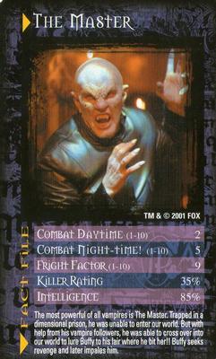 2001 Top Trumps Buffy The Vampire Slayer #NNO The Master Front