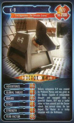 2008 Top Trumps Doctor Who 45 Years of Time Travel #NNO K-9 Front