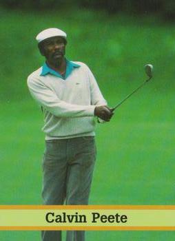1993 Fax-Pax Famous Golfers #35 Calvin Peete Front