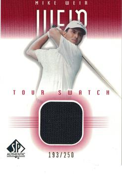 2001 SP Authentic - Tour Swatch Red #MW-TS Mike Weir Front