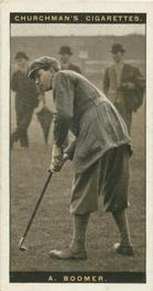 1927 Churchman's Famous Golfers #5 Aubrey Boomer Front
