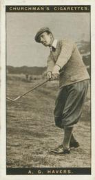 1927 Churchman's Famous Golfers #17 Arthur Havers Front