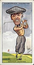1931 Churchman's Prominent Golfers (Small) #11 George Duncan Front