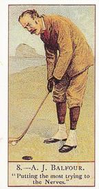 1900 Cope's Golfers #8 Arthur Balfour Front