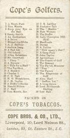 1900 Cope's Golfers #10 A Bad Lie Back