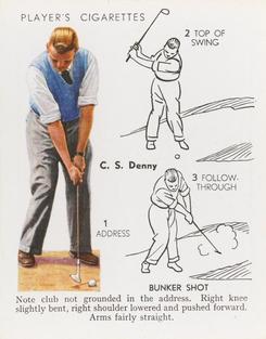 1939 Player's Golf #13 Cecil Denny Front