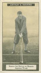 1925 Imperial Tobacco Golf Cards #7 Arthur G. Havers Front