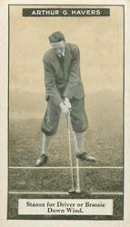 1925 Imperial Tobacco Golf Cards #9 Arthur G. Havers Front