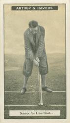 1925 Imperial Tobacco Golf Cards #14 Arthur G. Havers Front