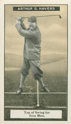 1925 Imperial Tobacco Golf Cards #15 Arthur G. Havers Front