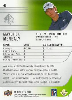 2021 SP Authentic #48 Maverick McNealy Back