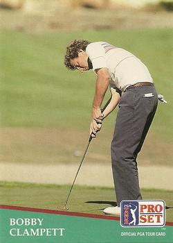 1991 Pro Set PGA Tour #17 Bobby Clampett Front