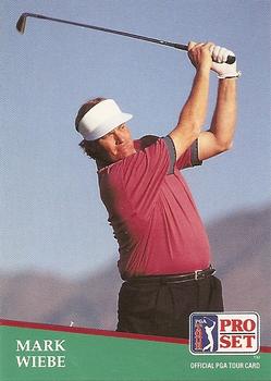 1991 Pro Set PGA Tour #181 Mark Wiebe Front