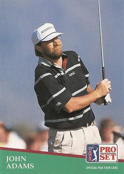 1991 Pro Set PGA Tour #187 John Adams Front