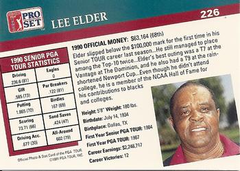 1991 Pro Set PGA Tour #226 Lee Elder Back