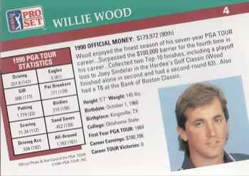 1991 Pro Set PGA Tour #4 Willie Wood Back