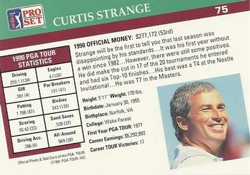 1991 Pro Set PGA Tour #75 Curtis Strange Back