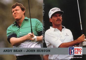 1992 Pro Set PGA Tour #180 Andy Bean / John Huston Front