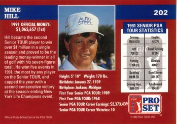 1992 Pro Set PGA Tour #202 Mike Hill Back